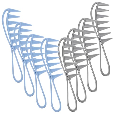 Healeved 8 Stück Teiliges Breitzahniger Haarkamm Antistatischer Kamm für Nasses und Trockenes Haar für Männer für Haartypen Geeignet von Healeved