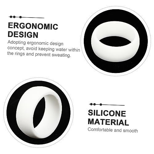 Healeved 8stücke Silikonring Herren Fitness-fingerring Atmungsaktiv Flexibel Komfortabel Hautverträglich Für Sport Und Aktivitäten von Healeved