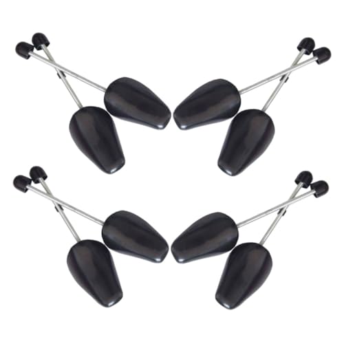 Healeved 8 Stück Verstellbarer Schuhspanner Herren Kunststoff mit Automatischem Federmechanismus für Vielfältige Schuhgrößen Formen Langlebig Schwarz Multifunktional für Alltag und Lagerung von Healeved