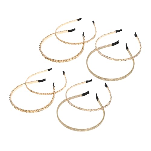 Healeved 8stücke Metall Haarband Für Damen Ketten Stirnbänder Metall Legierung Mode Haarreifen Braut Kopfschmuck Haarschmuck Für Damen von Healeved