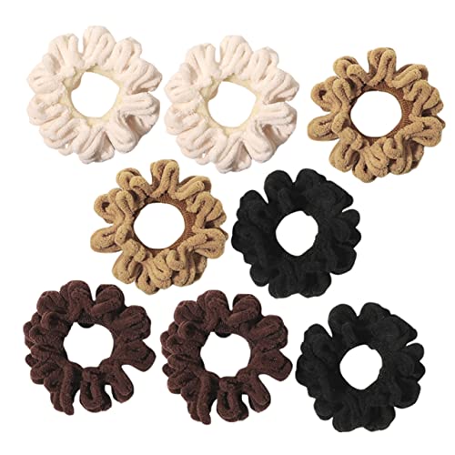 Healeved 8 Stück Elastische Haarbänder Für Mädchen Dehnbare Haargummis Aus Stoff Pferdeschwanzhalter Für Frauen Haarschmuck Accessoires in Beige Dunkelbraun Und Schwarz Healeved 8 Stück Elastische Haarbänder Für Mädchen Dehnbare Haargummis Aus Stoff Pferdeschwanzhalter Für Frauen Haarschmuck Accessoires in Beige Dunkelbraun Und Schwarz von Healeved