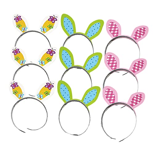 Healeved 9stücke Teiliges Hasenohren Haarreifen Für Erwachsene Lustige Party-haaraccessoires Für Ostern Karneval Und Kostümpartys Leichte Und Auffällige Haarschmuck Für Unvergessliche von Healeved