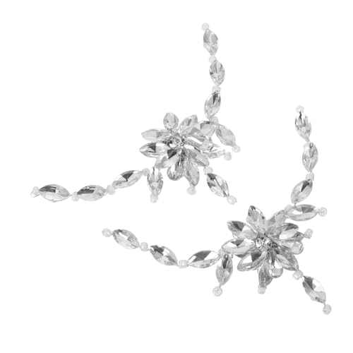 Healeved Abnehmbare Strass-schuhclips Funkelnde Hochzeitsschuh-buckles Handgefertigte Dekorative Schuhaccessoires für DIY High Heels Vielseitige Brautschmuck-verzierung von Healeved