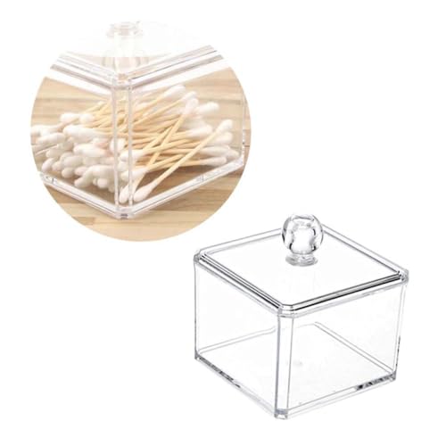 Healeved Acryl-kosmetik-aufbewahrungsbox Transparent Für Make-up-organizer Quadratische Form Kosmetikbehälter Für Schreibtisch Und Frisiertisch von Healeved