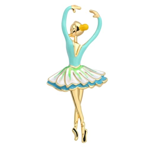 Healeved Alloy Ballerina Brosche mit Strass Modische Kleidung Corsage Leichte Anstecknadel für Damen Vielseitiger Schmuck für Rucksack Hut und Outfit von Healeved