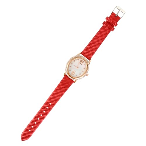 Healeved Damen-Armbanduhr Mit Lederarmband Ovale Quarzuhr Freizeituhren Für Frauen Und Mädchen von Healeved