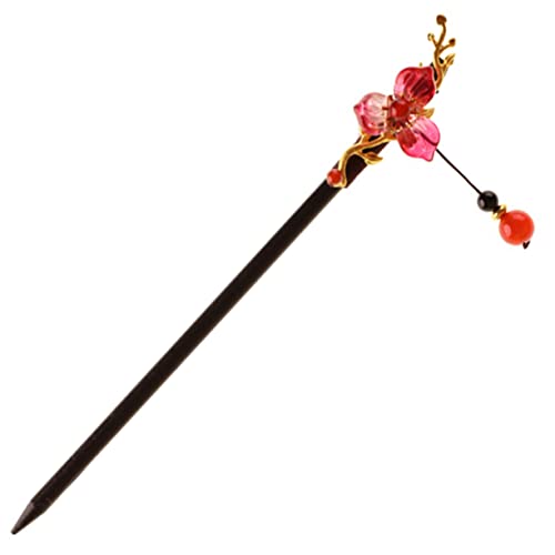 Healeved Hölzerner Haarnadel Japanischer Haarstab Vintage Blumen Haar Essstäbchen Haar Styling-tool Für Frauen Haarnadel Für Lange Haare Für Alltag Und Abendveranstaltungen von Healeved