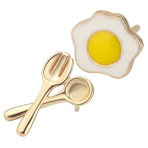 Healeved Asymmetrische Damen Ohrstecker Poached Egg Design Leichte Kreative Schmuckstücke Nickelfrei Kleine Ohrstecker für Alltag Party Geeignet Modisches Lustiges Accessoire Healeved Asymmetrische Damen Ohrstecker Poached Egg Design Leichte Kreative Schmuckstücke Nickelfrei Kleine Ohrstecker für Alltag Party Geeignet Modisches Lustiges Accessoire von Healeved