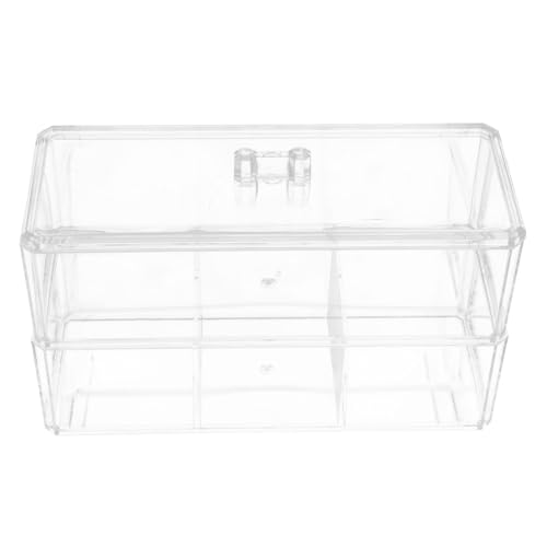 Healeved 2-lagige Kosmetikhalter-hülle Aus Acryl Make-up-puff-box Aufbewahrungs-organizer Für Schönheitsschwämme von Healeved