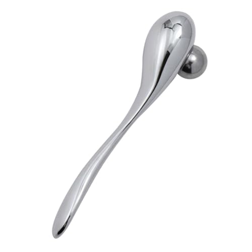 Healeved Augencreme Massagegerät aus Zinklegierung Silberner Augenmassage Roller Hautpflege Tool für Vielseitig Einsetzbar als Augencreme Löffel und Gesichtsmassagegerät von Healeved