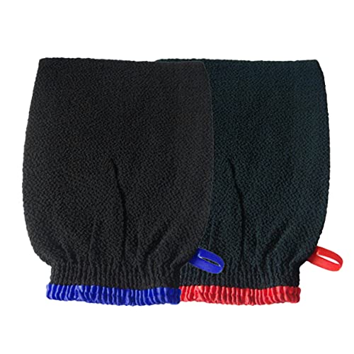 Healeved 2stücke Exfolierende Badescrub-handschuhe Für Dusche Und Sauna Peeling-mitt Für Männer Und Frauen Zufälligen Farben Zum Entfernen Abgestorbener Haut von Healeved