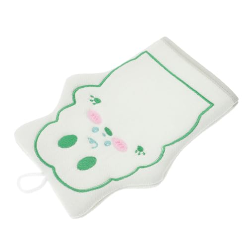 Healeved Badetuch körperbürste badzubehör Duschpeeling-Handschuh Abgestorbene Hautentfernung Duschhandschuh reinigungshandschuh Badeversorgung Kompakter Peeling-Fäustling Stoff Light Green von Healeved