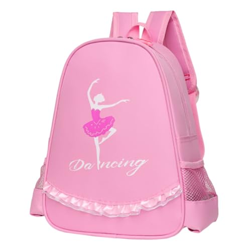 Healeved Ballett Tanz Rucksack Für Mädchen Modische Schultasche Junge Mädchen-latein-Rucksack Ballett-Tanz-Tasche Mit Glattem Reißverschluss Und Verstellbaren Trägern Für Schule Und Tanzunt von Healeved