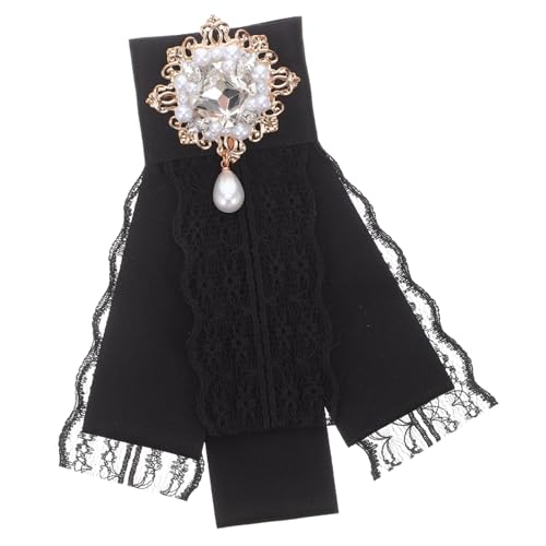 Healeved Barock Brosche mit Schleife und Kristallperlen Vorgebundene Spitzen-schleifenbrosche Funkelnde Strass Perlenverzierung Vielseitige Anstecknadel für Damen und Mädchen Eleganter Healeved Barock Brosche mit Schleife und Kristallperlen Vorgebundene Spitzen-schleifenbrosche Funkelnde Strass Perlenverzierung Vielseitige Anstecknadel für Damen und Mädchen Eleganter von Healeved