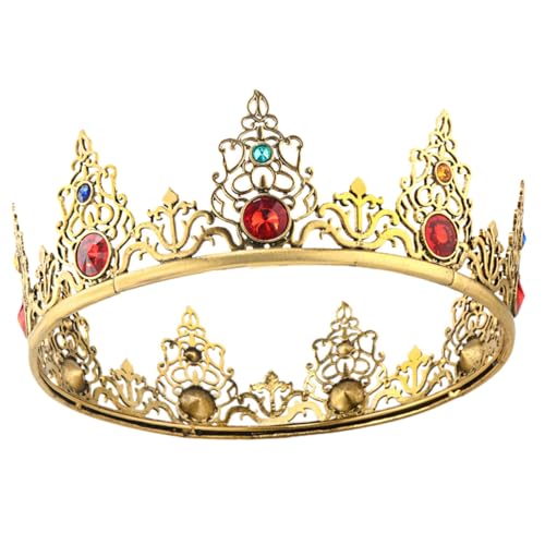 Healeved Vintage König Krone Für Männer Barockes Stirnband Für Cosplay Hochzeiten Geburtstagsfeiern Und Theateraufführungen Leicht Und Bequem Zu Tragen Auffälligem Healeved Vintage König Krone Für Männer Barockes Stirnband Für Cosplay Hochzeiten Geburtstagsfeiern Und Theateraufführungen Leicht Und Bequem Zu Tragen Auffälligem von Healeved