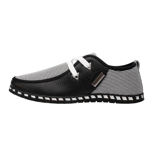 Healeved Bequeme Herren Driverschuhe Herrenmode Vielseitige Slipper für Alltag Party Indoor Outdoor Leichtes Design Verarbeitung für Männer Schwarz von Healeved