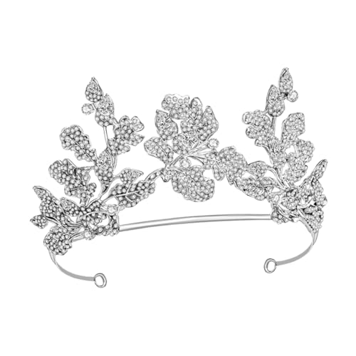 Healeved Rhinestones Krone Haarschmuck Für Frauen Elegante Für Hochzeiten Geburtstagsfeiern Weihnachten Und Besondere Anlässe Verziert Mit Glitzersteinen von Healeved