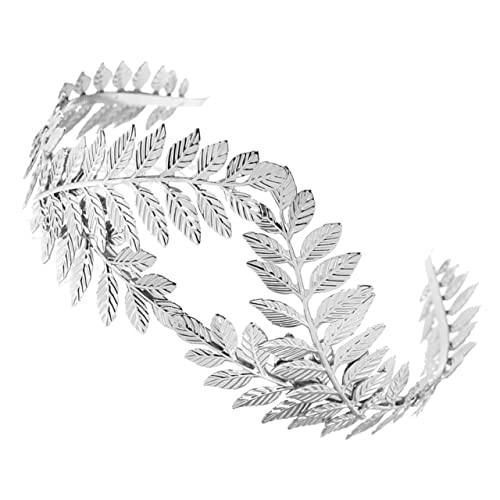 Healeved Braut Stirnband Mit Blättern Blattkranz Haaraccessoire Für Hochzeiten Bälle Und Besondere Anlässe Handgefertigtes Design Silber Perfektes Für Bräute Und Freundinnen von Healeved