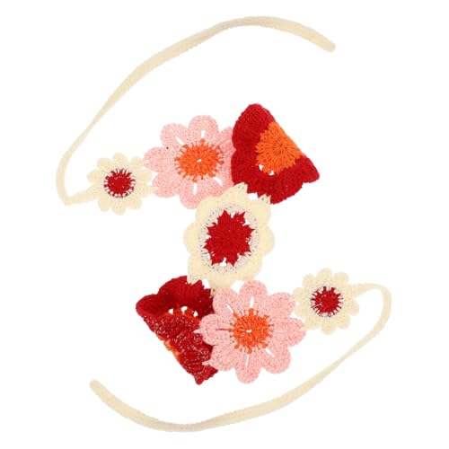 Healeved Häkelstirnband Damen mit Blumenmuster Modisches Bandana Kopftuch für Mädchen Vielseitiges Haar Accessoire für Jedes Outfit Romantisches Design von Healeved