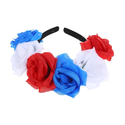 Healeved Blumenkranz Haarreif Leichtes Stirnband mit Rosenblüten für Damen Party Kopfschmuck Komfortabel und Langlebig Geeignet für Halloween Festival Performance Cosplay von Healeved