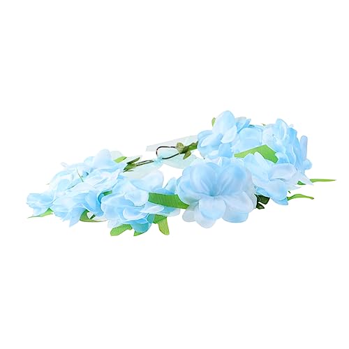 Healeved Blumenkranz Stirnband Aus Tuch Mit Simulierten Blumen Kopfschmuck Für Urlaub Am Meer Foto Props Für Mädchen von Healeved