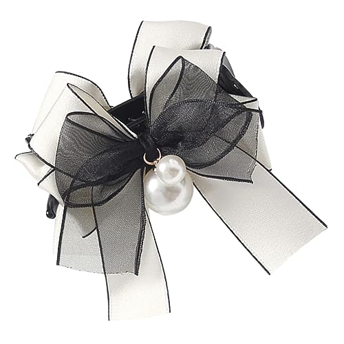 Healeved Satin-bow Haarspange Mit Perlen Haarklammer Für Frauen Süße Haaraccessoires Für Mädchen Für Besondere Anlässe von Healeved