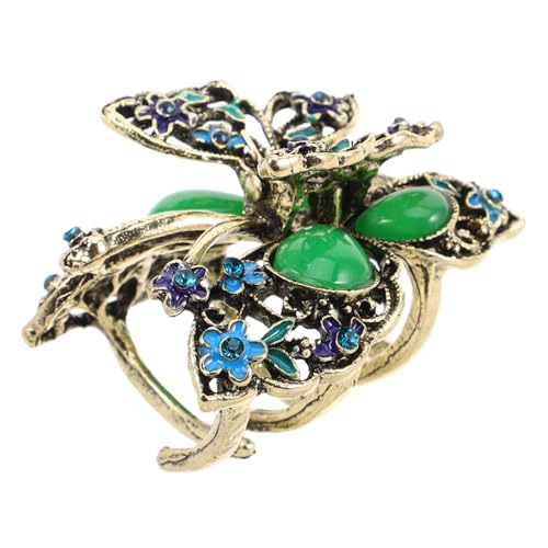 Healeved Bohemian Retro Schmetterling Haarklammer aus Metalllegierung mit Strass Haaraccessoires für und Mädchen für Kreative Hochsteckfrisuren Blau von Healeved