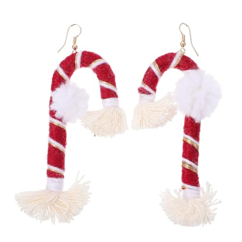 Healeved Boho Ohrringe Damen Hängend Weihnachts Party Cartoon Ohrschmuck Handgefertigt Quasten Ohranhänger Rot Tassel Ear Decor Healeved Boho Ohrringe Damen Hängend Weihnachts Party Cartoon Ohrschmuck Handgefertigt Quasten Ohranhänger Rot Tassel Ear Decor von Healeved