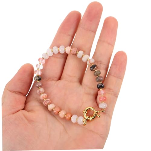Healeved Boho Stil Armband Damen Handmade Stein Perlenarmband Dehnbar Natürlich Ethnisch Casual Hippie Schmuck Sommer von Healeved