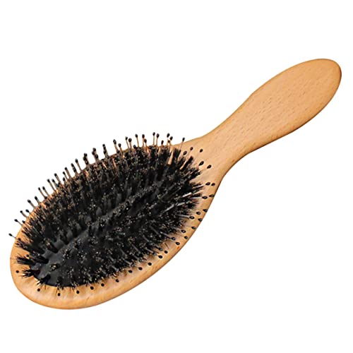 Healeved Borderle Haarbürste Naturhaarbürsten Paddelbürste für Sanftes Styling für Männer Allen Haartypen Haarbruch und Verteilt von Healeved