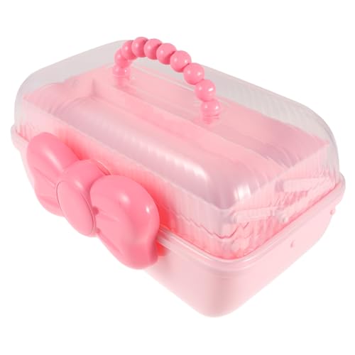 Healeved Portable Schmuckbox Für Haarschmuck Dreischichtiger Organizer Für Haaraccessoires Für Mädchen Aufbewahrung Von Haarschmuck Und Haarspangen von Healeved