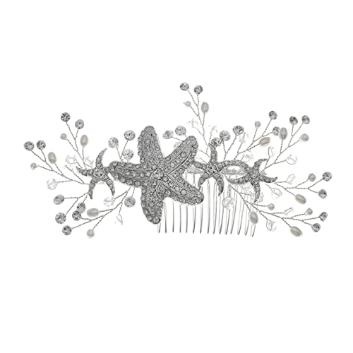 Healeved Braut Haarkamm Mit Perlen Und Sternen Elegante Hochzeits-haaraccessoires Für Frauen Geeignet Für Besondere Anlässe Geburtstagsfeiern Und Feiern von Healeved