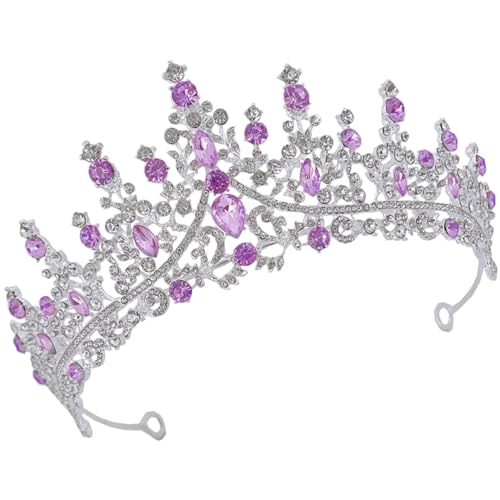 Healeved Braut Tiara Hochzeit Kronleuchter Kristall Haaraccessoire Kopfband Für Damen Strassbesetzte Brauthaarschmuck Für Feste Partys Und Anlässe von Healeved