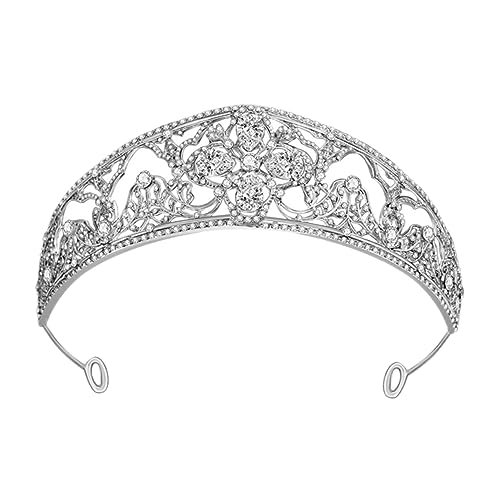 Healeved Braut Haarschmuck Zirkonia Krone Stirnband Glänzende Damen Tiara für Hochzeit Verlobung und Party Langlebiges Legierungs Material Strahlender Kopfschmuck für Unvergessliche von Healeved