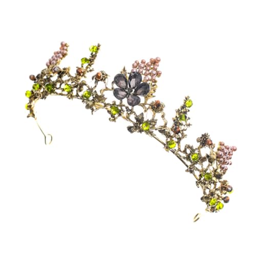 Healeved Braut Stirnband Grün mit Wassersteinen Hochzeit Kopfschmuck Eleganter Haarschmuck Damen Party Zubehör für Brautjungfern und Festliche Anlässe von Healeved