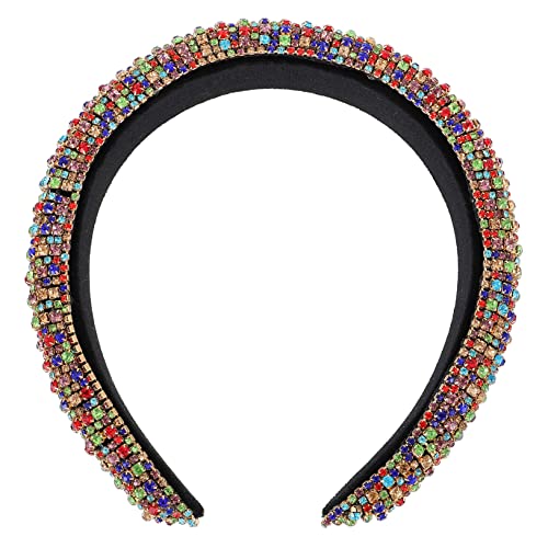 Healeved Rhinestone Haarband Für Bräute Elegantes Leichtes Headband Mit Funkelnden Wassersteinen Für Hochzeiten Und Partys Barock-stil Haarschmuck Mischfarben von Healeved
