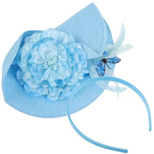 Healeved Fascinator Stirnband Für Damen Kopfschmuck Aus Stoff Mit Schmetterlingsmotiv Für Teepartys Bankette Hochzeiten Und Feierliche Anlässe von Healeved
