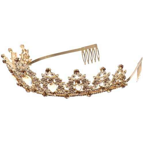 Healeved Braut Hochzeit Schmuck Strass Frauen Krone für Braut Glänzende Dekorationen von Healeved