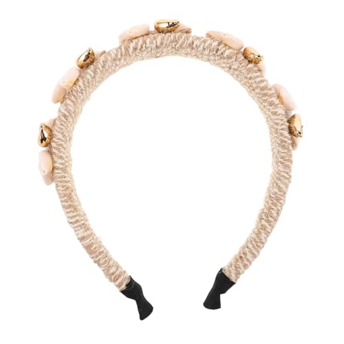 Healeved Breites Perlen Haarband mit Muschel Design Leichtes Sommer Accessoire für Frauen und Mädchen Hautfreundlich Langlebig für Strand Hochzeit und Alltag Stilvoll und Bequem Healeved Breites Perlen Haarband mit Muschel Design Leichtes Sommer Accessoire für Frauen und Mädchen Hautfreundlich Langlebig für Strand Hochzeit und Alltag Stilvoll und Bequem von Healeved
