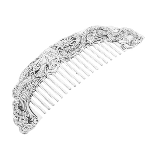 Healeved Vintage-kamm Aus Weißem Kupfer Entwirrungskamm Für Männer Und Frauen Friseurzubehör Für Mit Drachendekor Langlebig Und Dekorativ Als Oder Sammlerstück von Healeved
