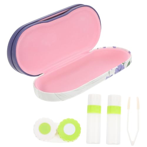 Healeved Brillen Hülle Mit Spiegel Tragbares Etui Für Kontaktlinsen Und Brillen Aus Pu Und Flockstoff Und Langlebig Healeved Brillen Hülle Mit Spiegel Tragbares Etui Für Kontaktlinsen Und Brillen Aus Pu Und Flockstoff Und Langlebig von Healeved