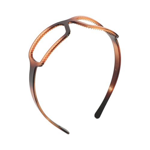 Healeved Stylischer Pc-sonnenbrillen-haarreif Für Damen Rutschfester Komfortabler Haarschmuck Für Partys Hochzeiten Und Tägliches Waschen Gesichts Haaraccessoires Amberbraun von Healeved