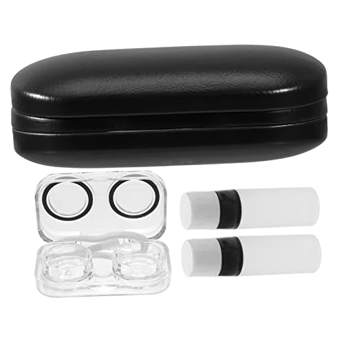 Healeved Brillenbox Aus Pu Doppellagiges Brillenetui Mehrzweck-etui Für Mehrere Brillen Tragbarer Linsen-Organizer Mit Pinzette von Healeved