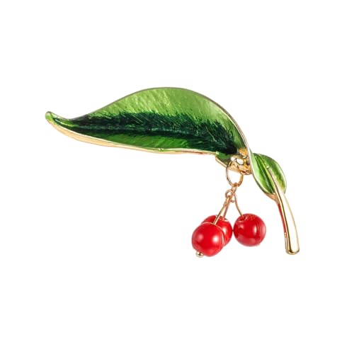 Healeved Brosche Anstecknadel mit Kristallfrucht Design Modischer Pin Badge für Damen Glänzender Strass Brustpin Kreativer Schmuck für Hochzeit Party Alltag von Healeved