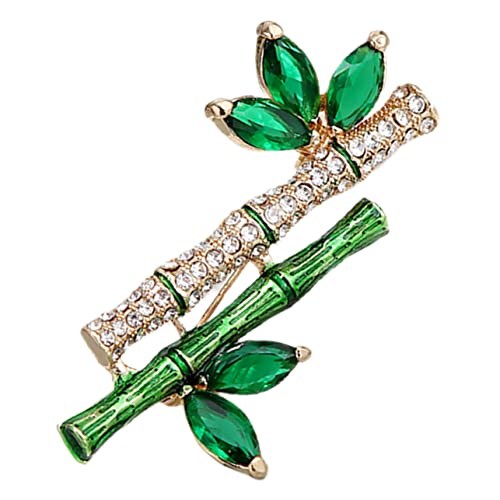 Healeved Strass-bambus-brosche Für Kleidung Pullover Und Schals Filigrane Anstecknadel Als Modisches Accessoire Für Mottopartys Festivals Und Täglichen Gebrauch von Healeved