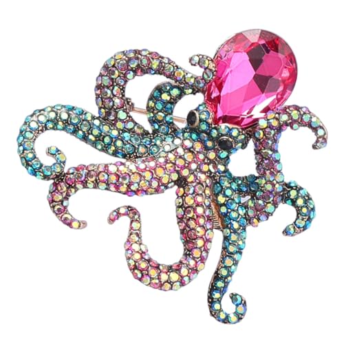 Healeved Brosche aus langlebiger Legierung mit funkelnden Strasssteinen kreative Anstecknadel für Damen modischer Schmuck für Anzug Hochzeit Geburtstag und besondere Anlässe von Healeved