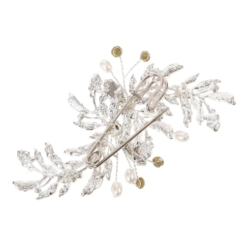 Healeved Brustbrosche Mädchen Samba Braut- Strasssteine Hochzeitskleid Brosche Anstecknadel für Damenbekleidung Dekorative Brosche Dame Brosche Zinklegierung Silver von Healeved