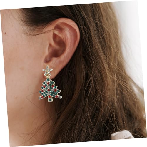Healeved Bunte Zirkonia Ohrstecker Weihnachtsbaum Design Damenohrringe Modisch Langlebig für Party Alltag Geschenkidee Healeved Bunte Zirkonia Ohrstecker Weihnachtsbaum Design Damenohrringe Modisch Langlebig für Party Alltag Geschenkidee von Healeved