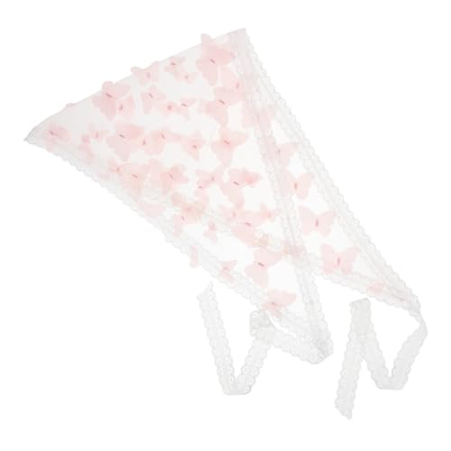Healeved Spitzenbandana Damen Schmetterlingsmuster Kopftuch Haar Accessoire Stirnband Schal Für Frauen Mode Accessoire von Healeved