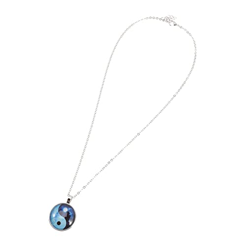 Healeved Charm Anhänger Halskette Tai Chi Design Halskette für Damen und Herren Stilvolle Geschenkidee zu Valentinstag und Weihnachten Schmuckkette mit von Healeved